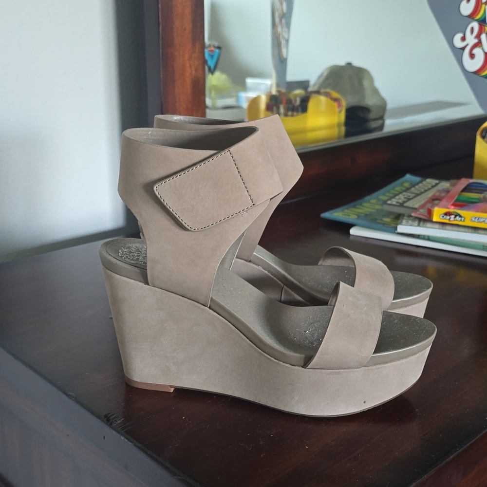 Vince Camuto strappy wedges